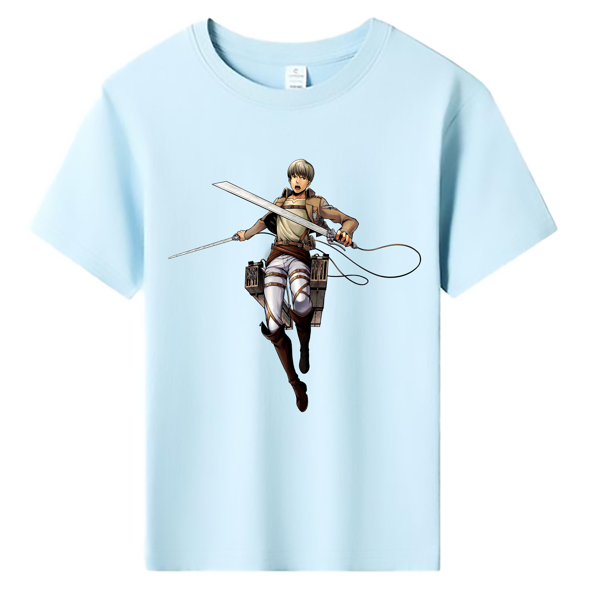（画像用） 進撃の巨人 Attack on Titan 綿100％キッズTシャツ（フロントプリント）